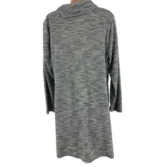 Size‎ Large Petite PUREJILL J. JILL GRAY SOFT MARLED DRESS W/POCKETS Fall Winter - Picture 5 of 8